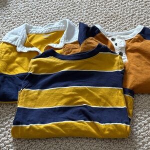 Old Navy Kids Long Sleeve Shirts - Yellow and Navy